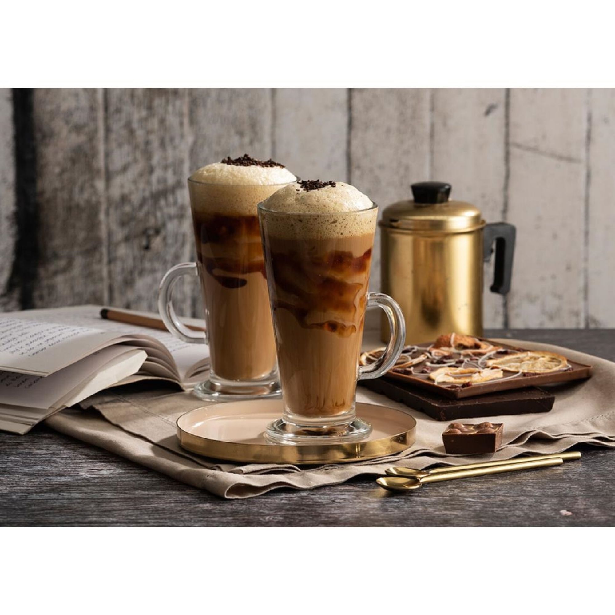 Picture of Pasabahce Toughened Columbia Latte Glasses 280ml (Pack 24)