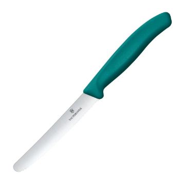 Picture of Victorinox Swiss Classic Tomato/Table Knife Wavy Edge Green 11cm
