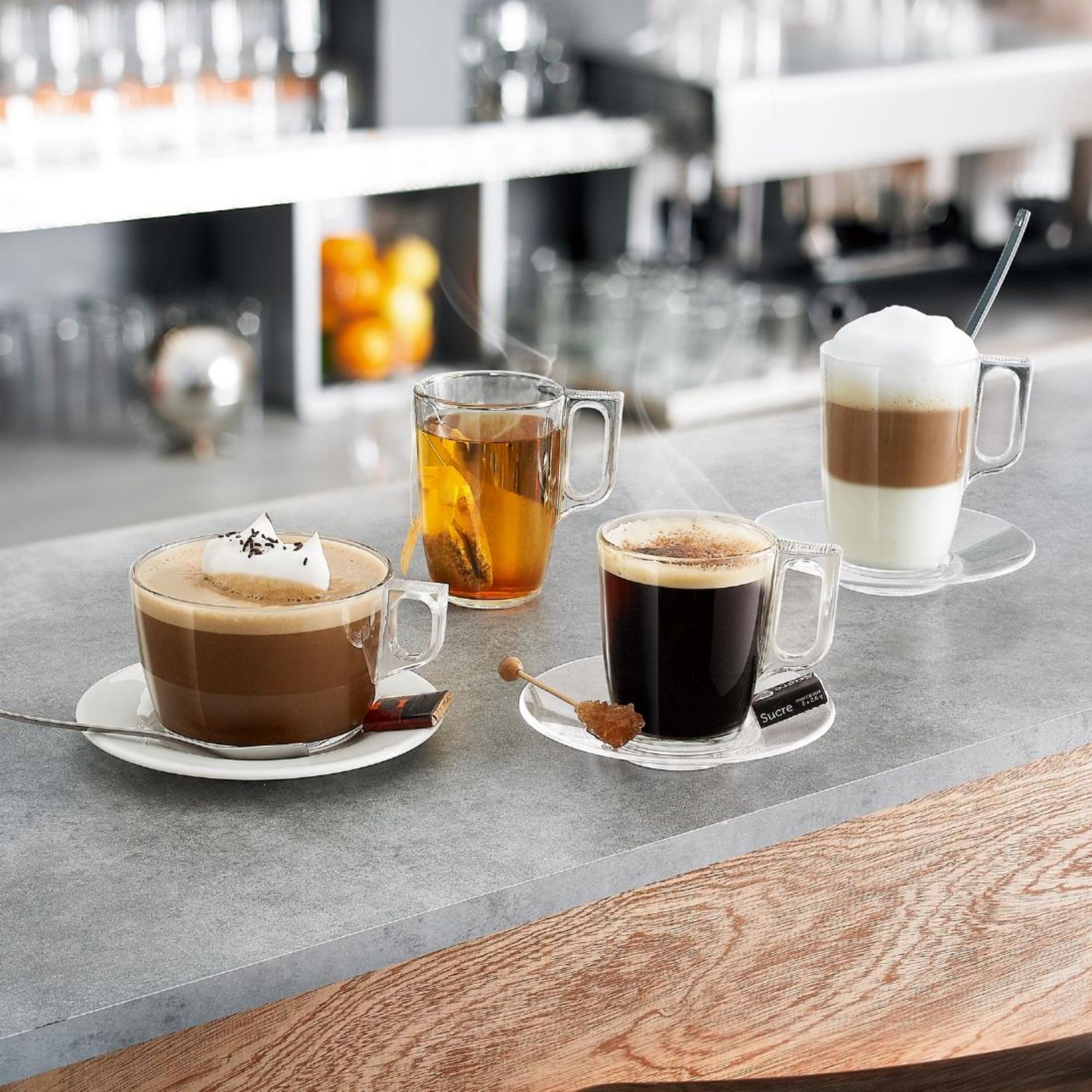 Picture of Luminarc Nuevo Voluto Mugs 250ml (6 Pack)