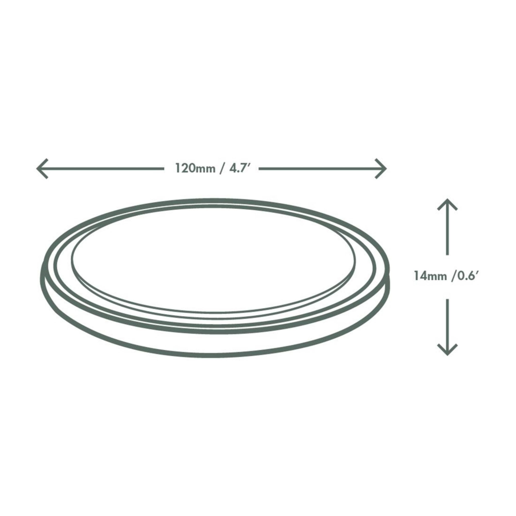 Picture of Vegware Round PLA Deli Pot Lids - Fits 8-32oz Pots (500 Pack)