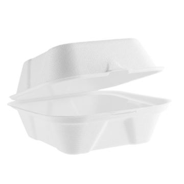 Picture of Vegware Nourish Moulded Fibre Burger Boxes 6" (500 Pack)