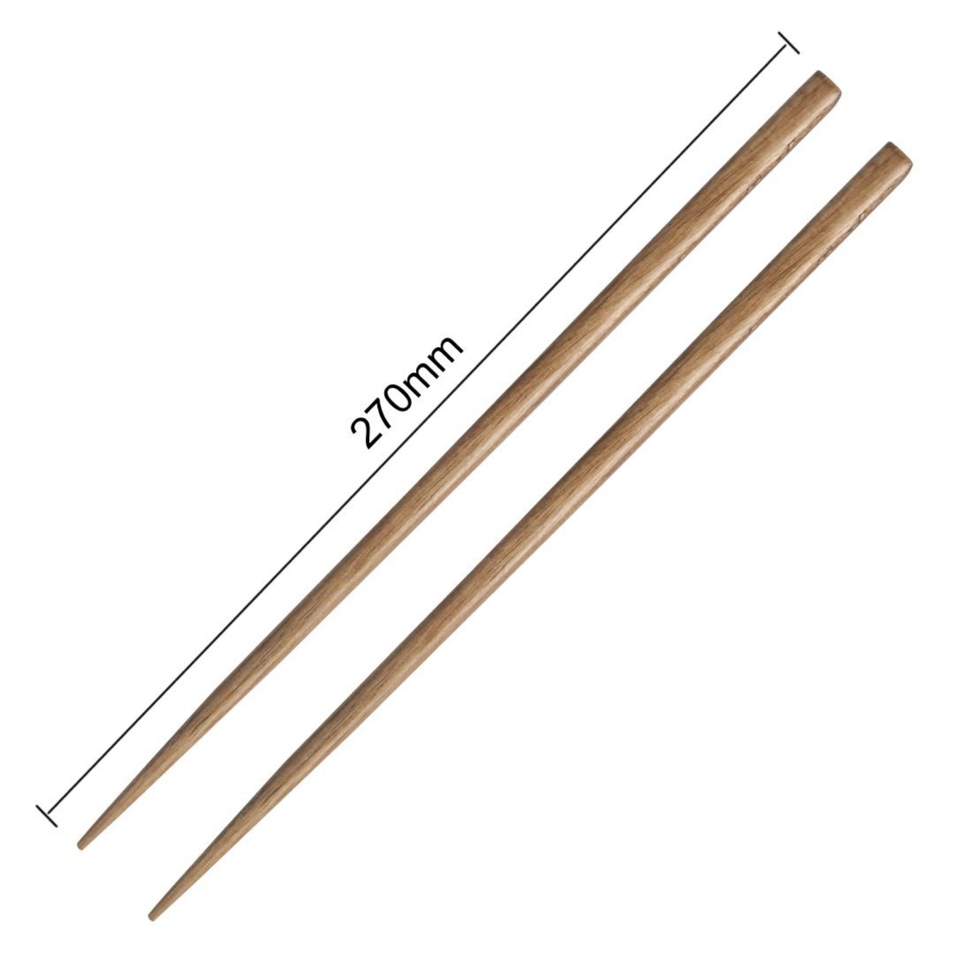 Picture of Olympia Miso Acacia Wood Chopsticks 270mm (12 Pack)