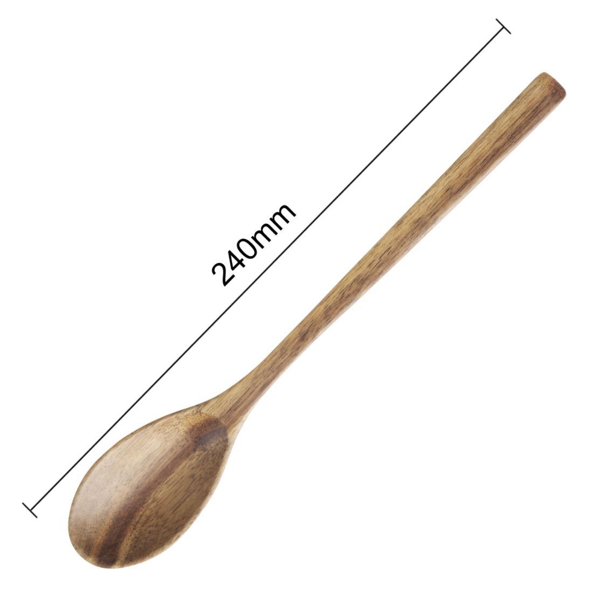 Picture of Olympia Miso Acacia Wood Ramen and Pho Spoons 240mm (6 Pack)