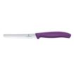 Picture of Victorinox Swiss Classic Tomato & Table Knife Wavy Purple 11cm (2 Pack)