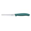 Picture of Victorinox Swiss Classic Tomato & Table Knife Wavy Green 11cm (2 Pack)
