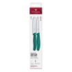 Picture of Victorinox Swiss Classic Tomato & Table Knife Wavy Green 11cm (2 Pack)