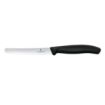 Picture of Victorinox Swiss Classic Tomato & Table Knife Wavy Black 11cm (2 Pack)