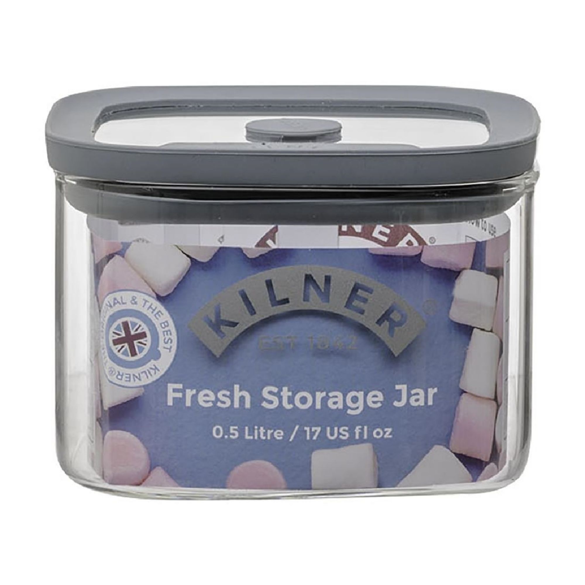 Picture of Kilner Fresh Storage Square Jar 500ml