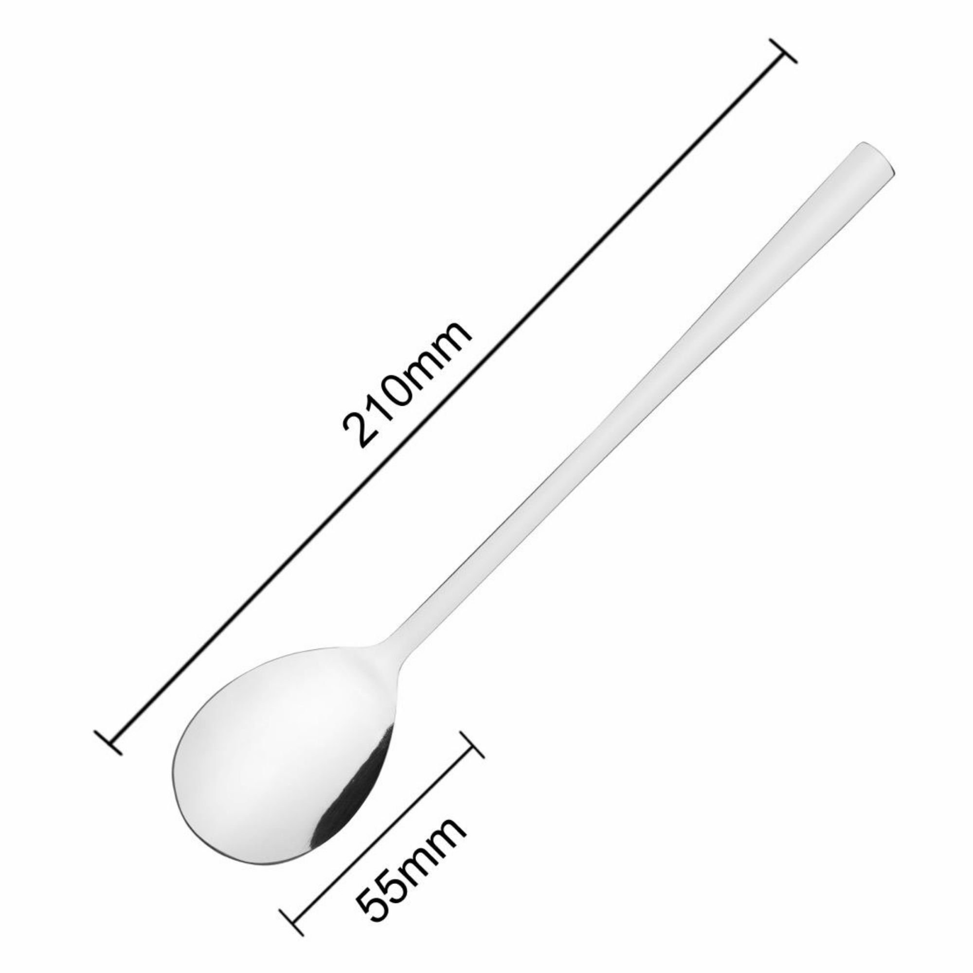 Picture of Olympia Nori Long Soup Spoons 210mm (12 Pack)