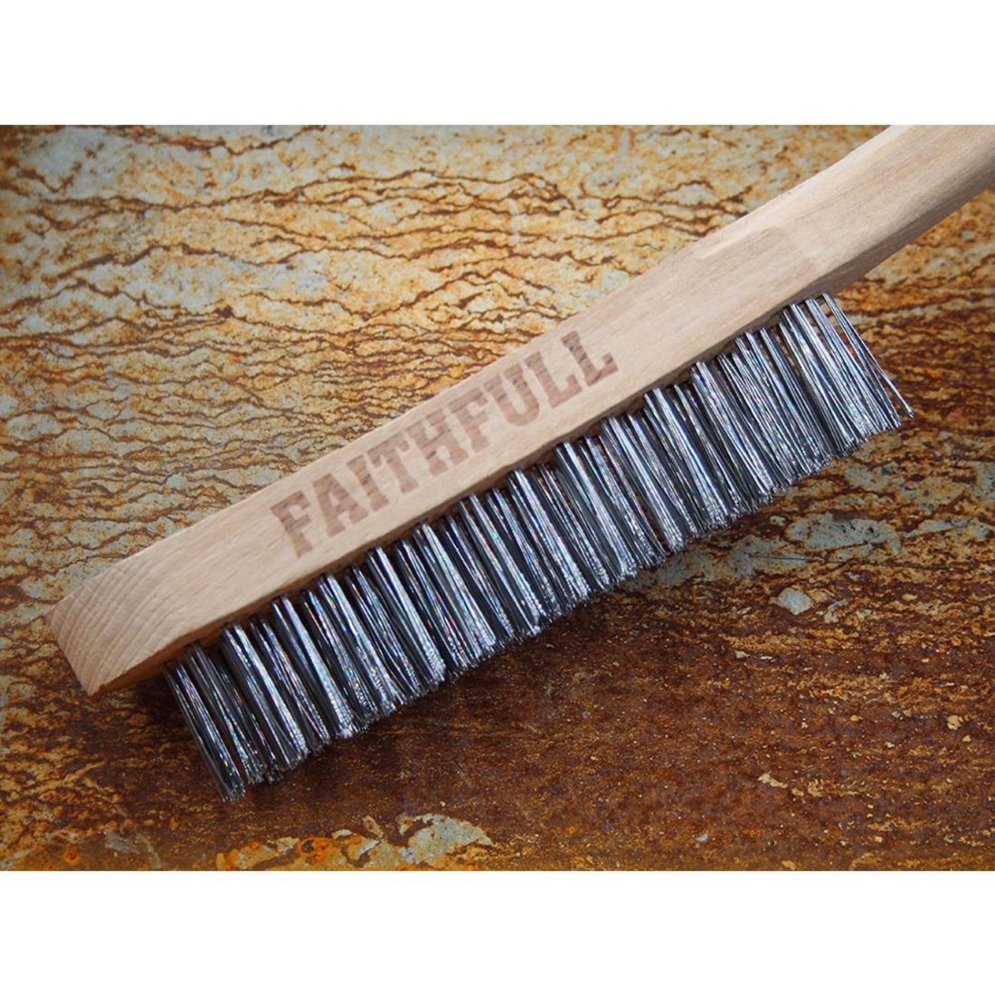 Picture of Faithfull Heavy Duty Wire Grill Brush 4 Row