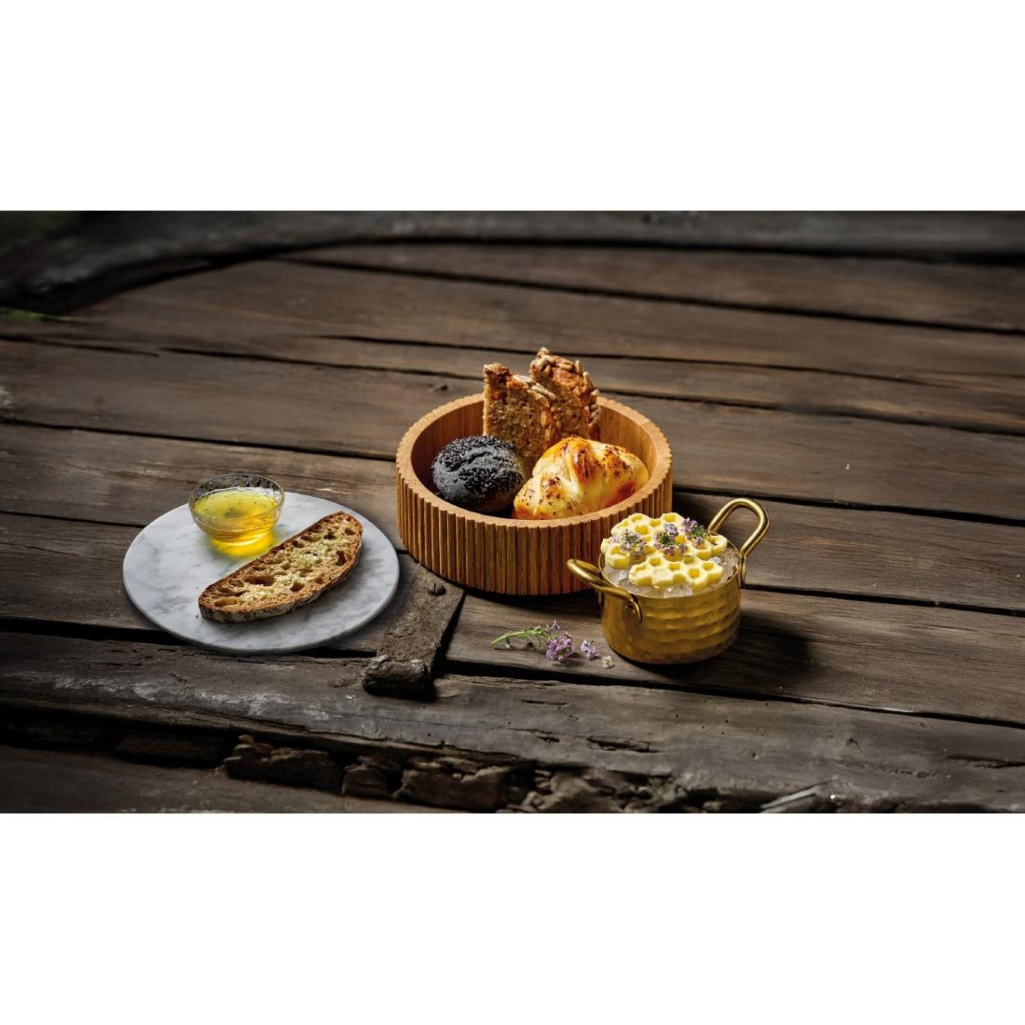 Picture of Playground Cesto Rectangular Lid/Plate Marble 210x110mm