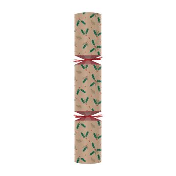 Picture of Swantex Kraft Jolly Holly Christmas Cracker 10" (50 Pack)