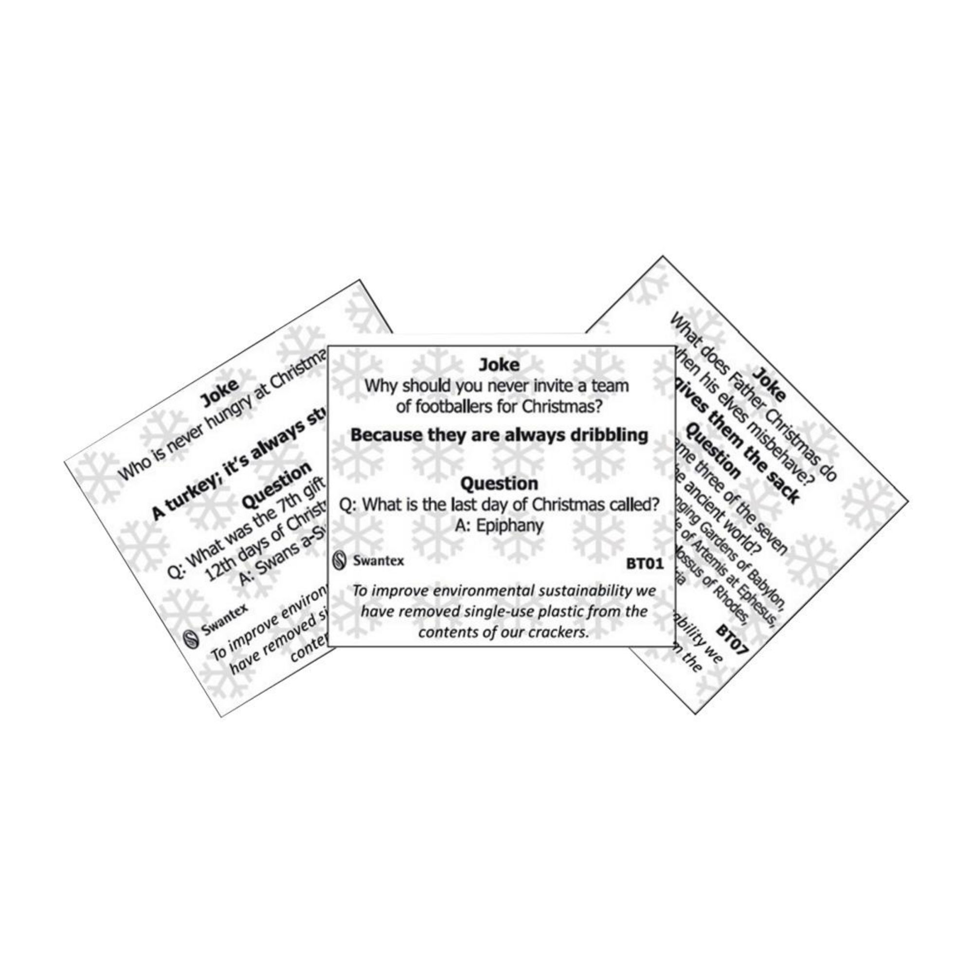 Picture of Swantex Kraft Jolly Holly Christmas Cracker 10" (50 Pack)