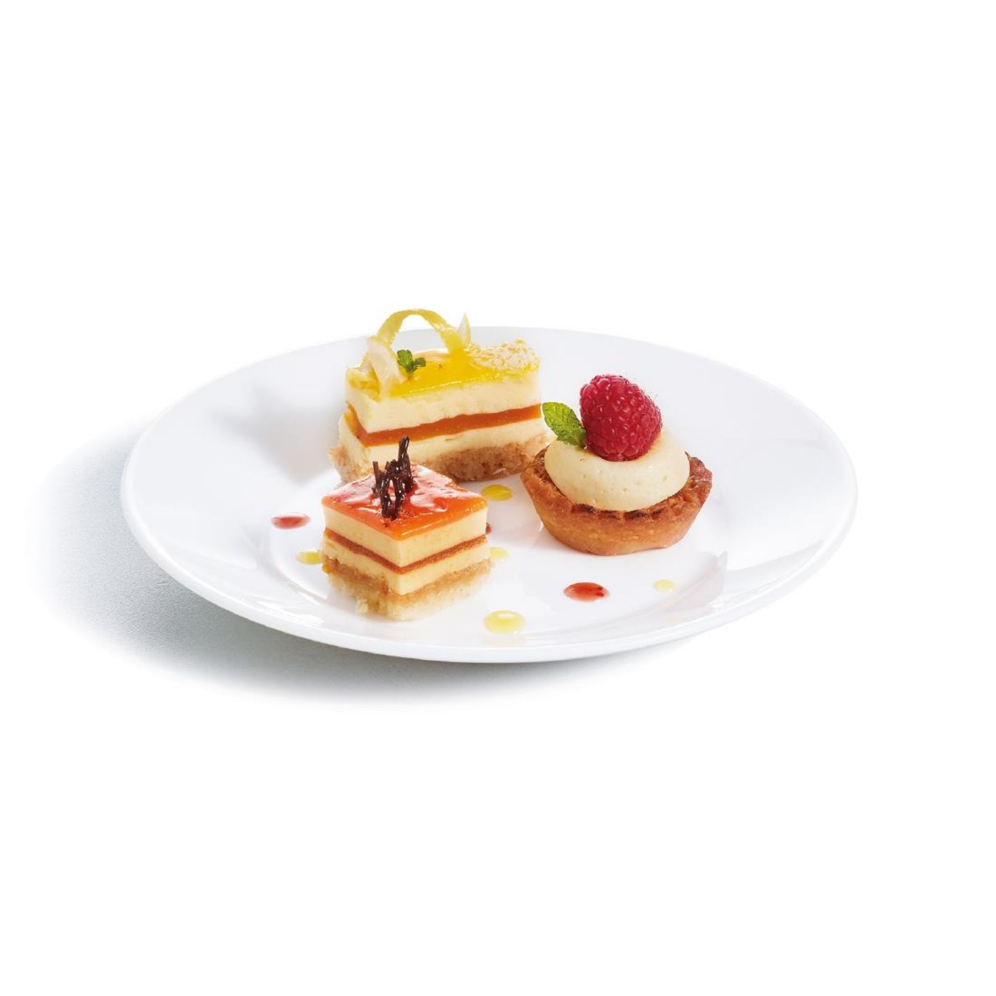 Picture of Arcoroc Opal Restaurant Wide Rim Plates 195mm (6 Pack)