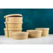 Picture of Vegware Round Paper Lid Kraft 150-Series (Pack 300)