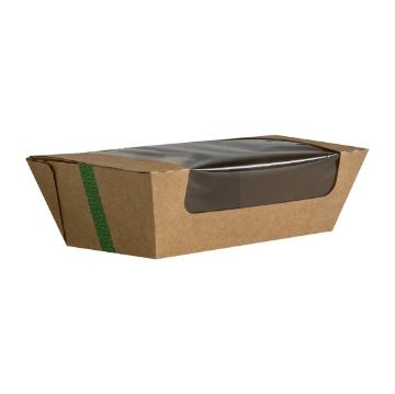 Picture of Vegware Microflute Hinged Hot Boxes with Windows 8x5" (250 Pack)