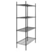 Picture of Nisbets Essentials Flat Pack 4 Shelf Unit Black Epoxy Coated 1830x910x460mm