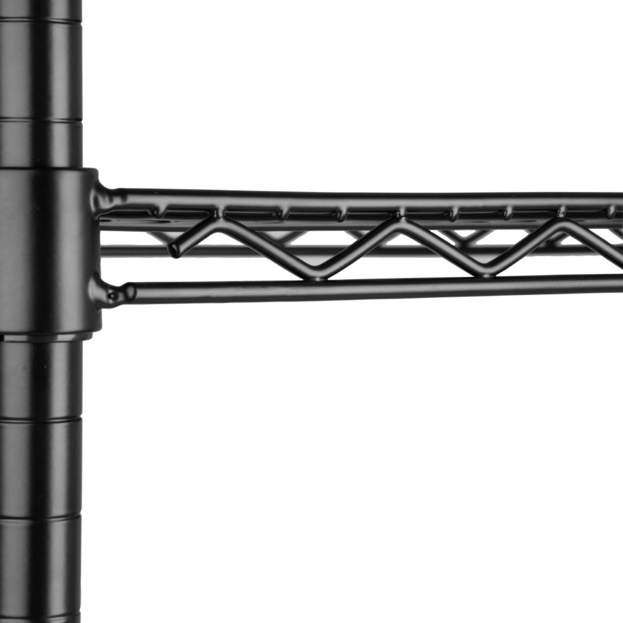 Picture of Nisbets Essentials Flat Pack 4 Shelf Unit Black Epoxy Coated 1830x910x460mm