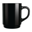 Picture of Arcoroc Opal Stackable Mugs Black 250ml (6 Pack)