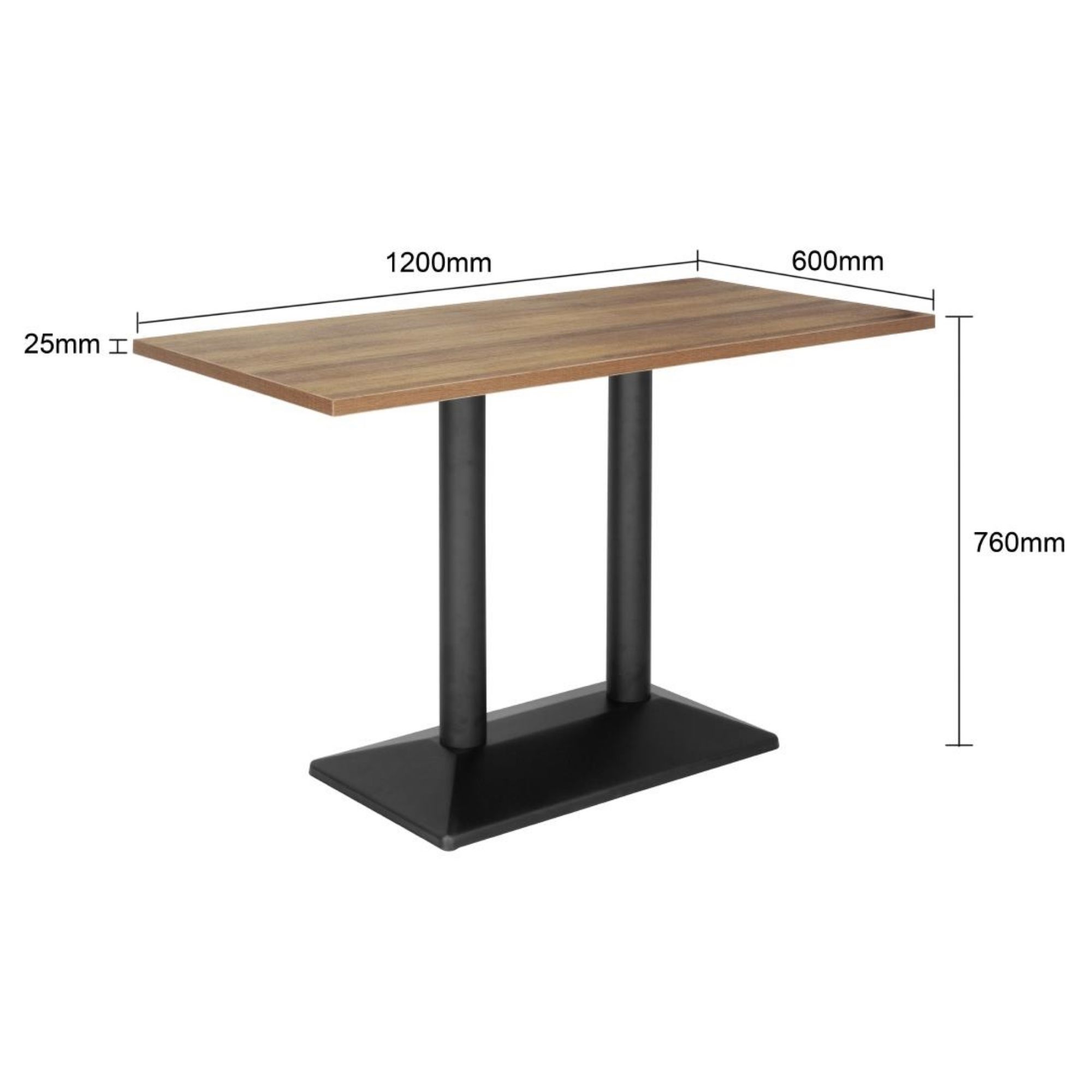 Picture of Bolero Indoor Dining Table Light Wood 1200mm