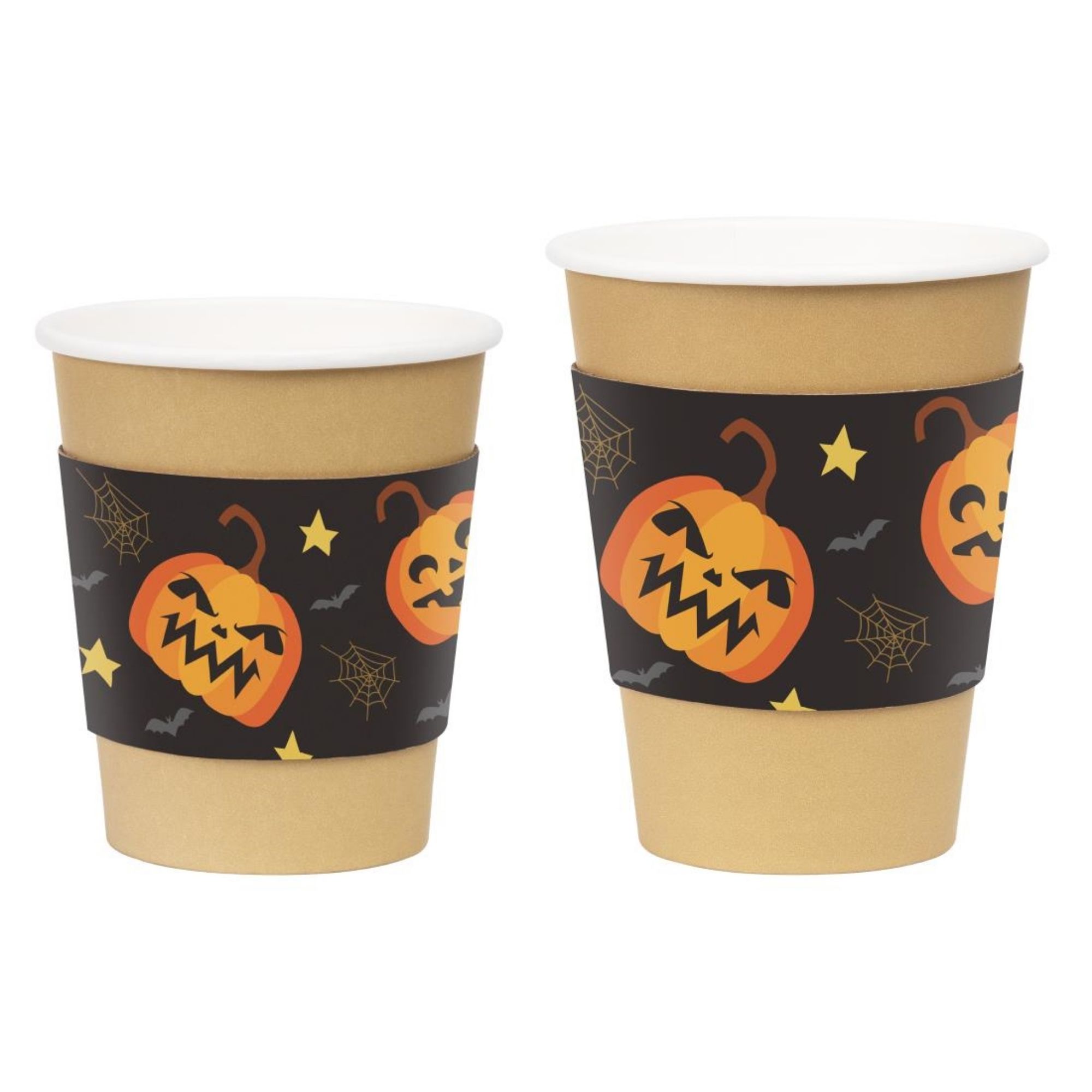 Picture of Fiesta Recyclable Halloween Cups Sleeves for 12oz Hot Cups (100 Pack)