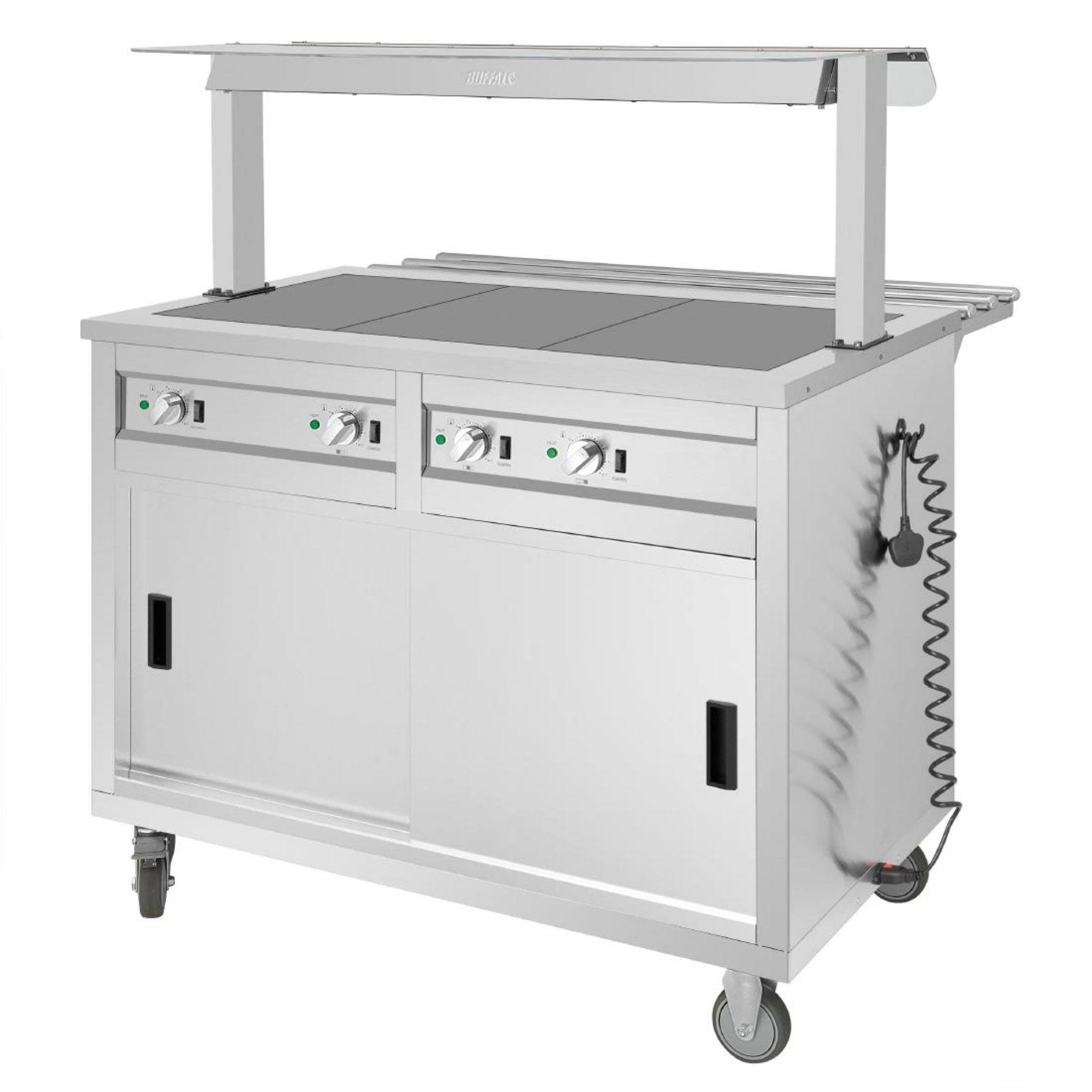 Picture of Buffalo Mobile Servery with Solid Heated Top 3x 1/1 GN
