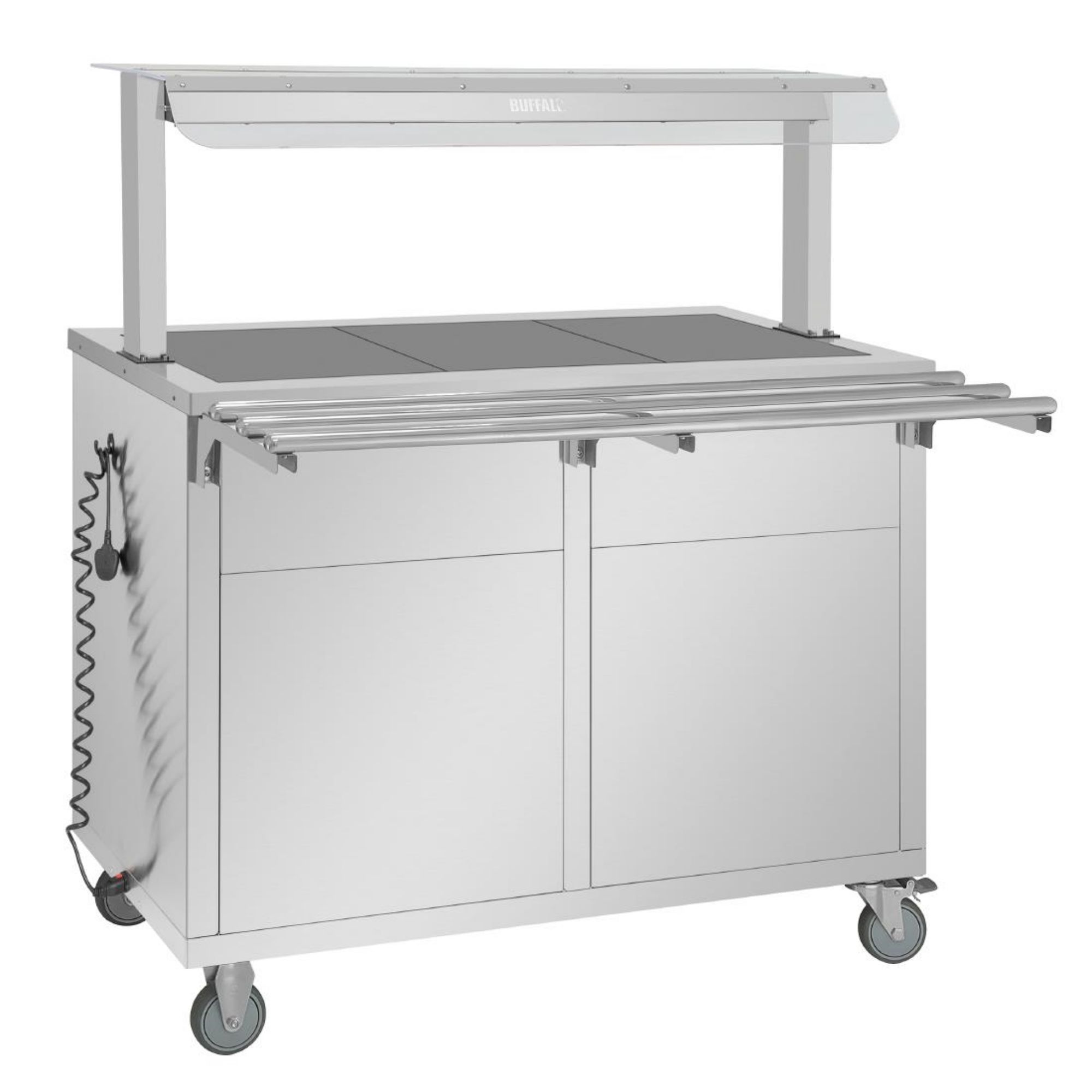 Picture of Buffalo Mobile Servery with Solid Heated Top 3x 1/1 GN