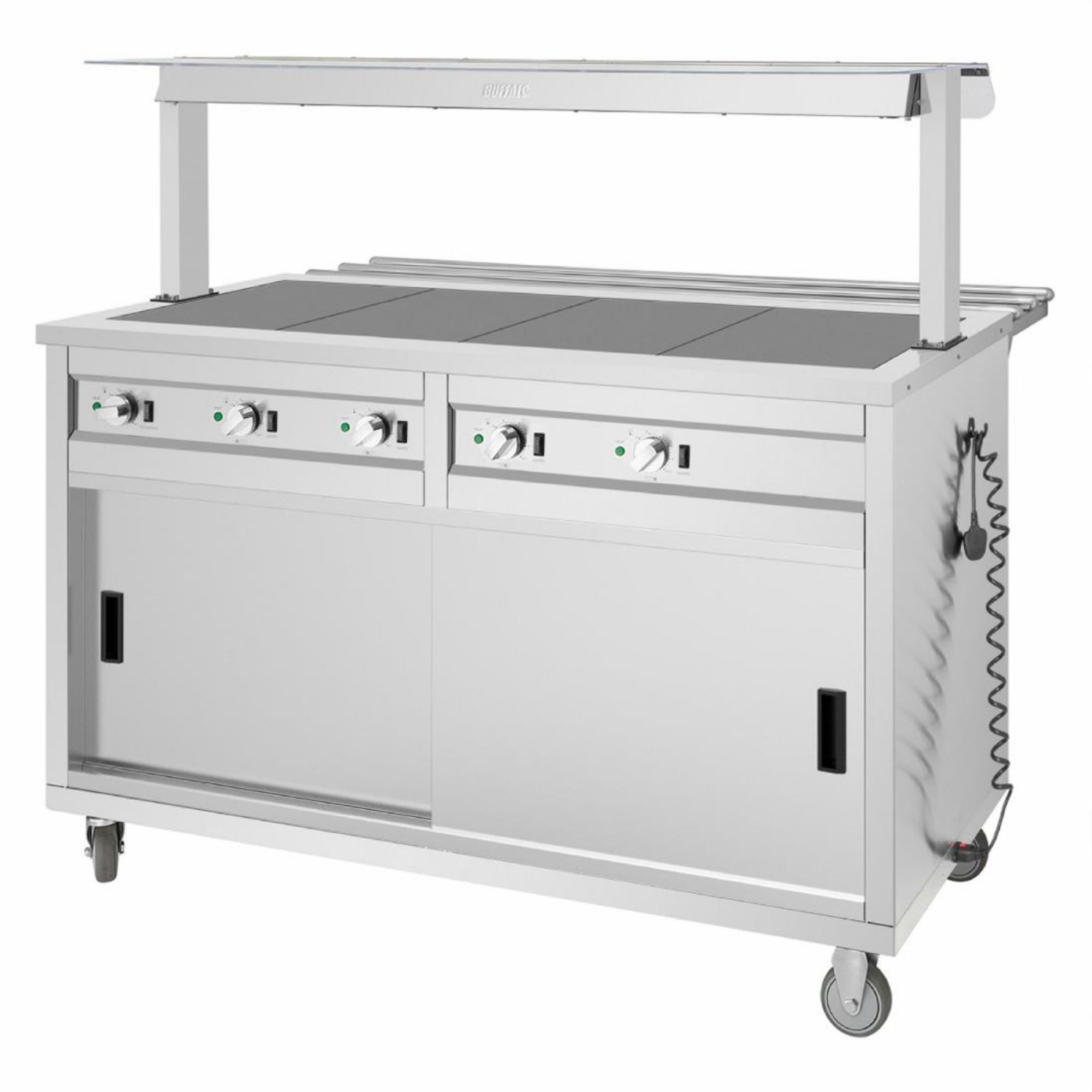 Picture of Buffalo Mobile Servery with Solid Heated Top 4x 1/1 GN