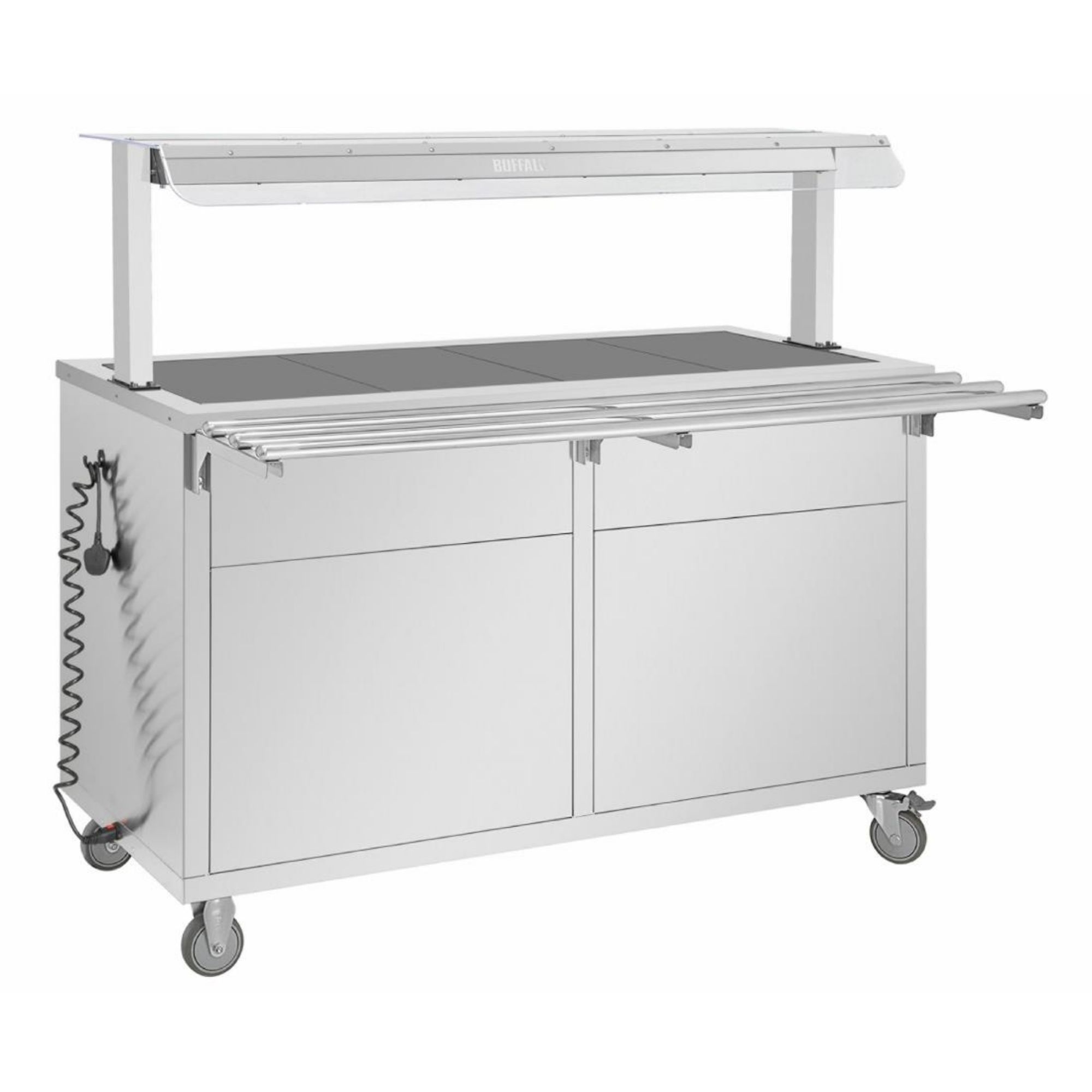 Picture of Buffalo Mobile Servery with Solid Heated Top 4x 1/1 GN