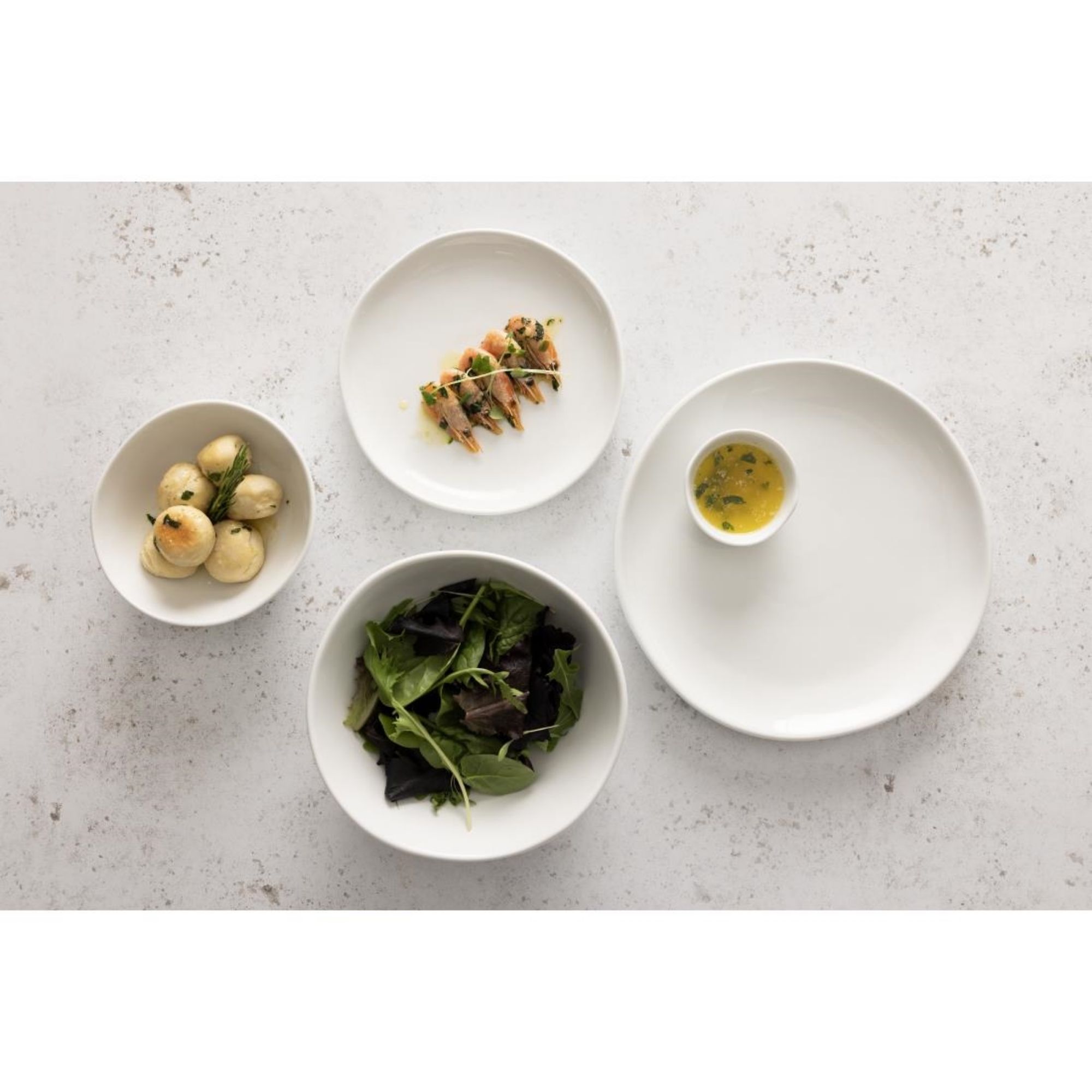 Picture of Olympia Chia Plates White 200mm (6 Pack)