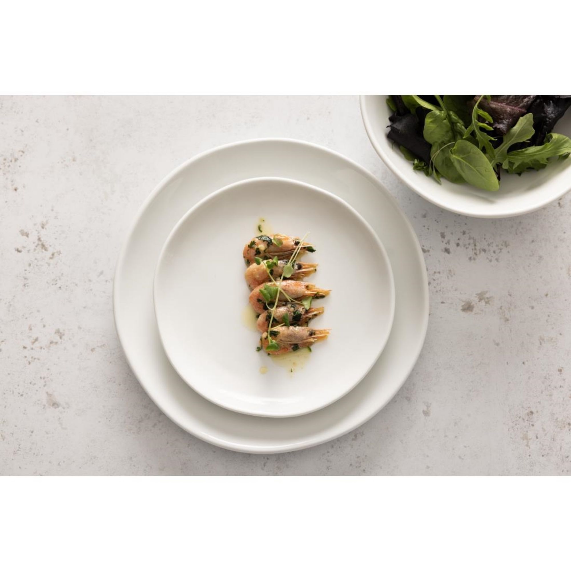 Picture of Olympia Chia Plates White 200mm (6 Pack)