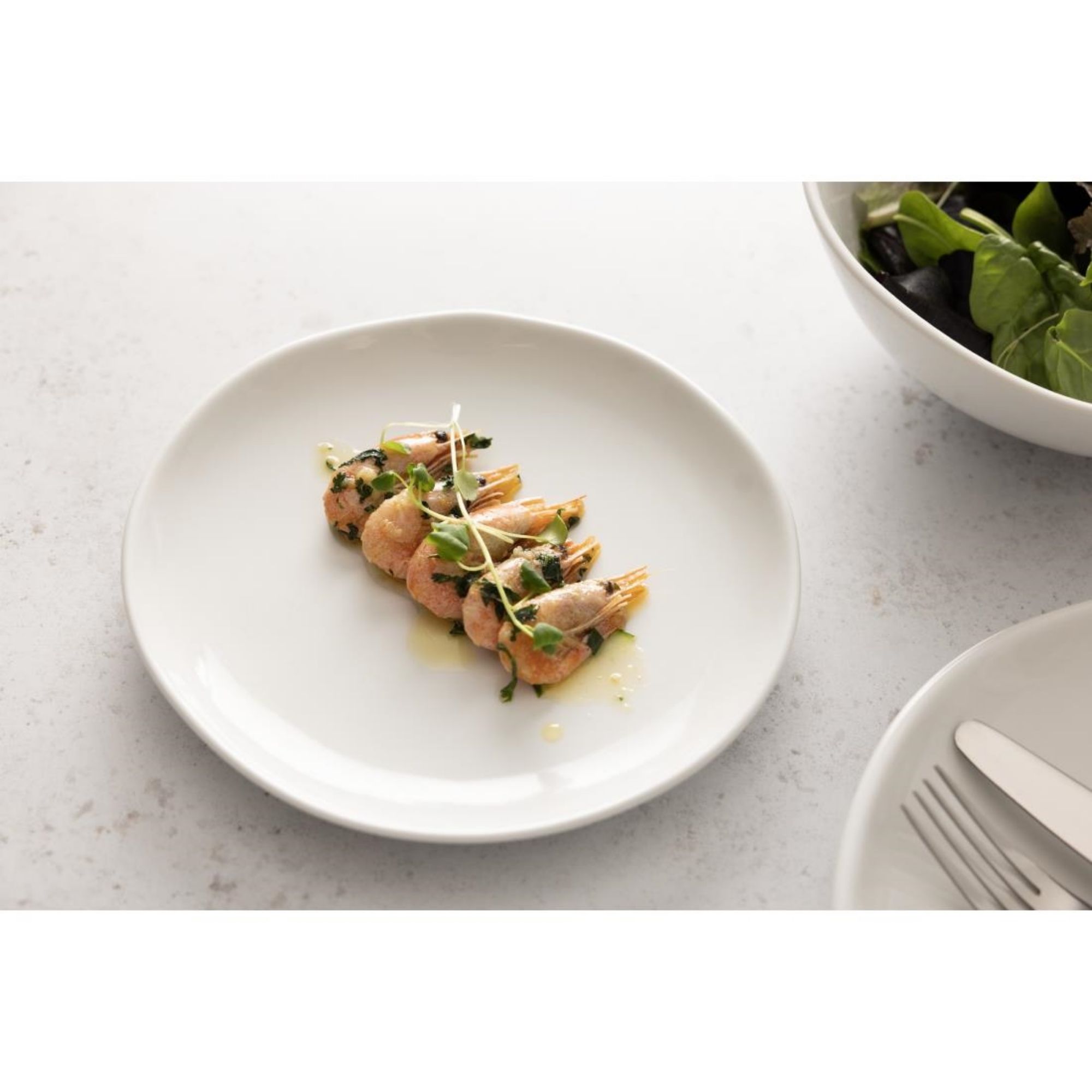 Picture of Olympia Chia Plates White 200mm (6 Pack)