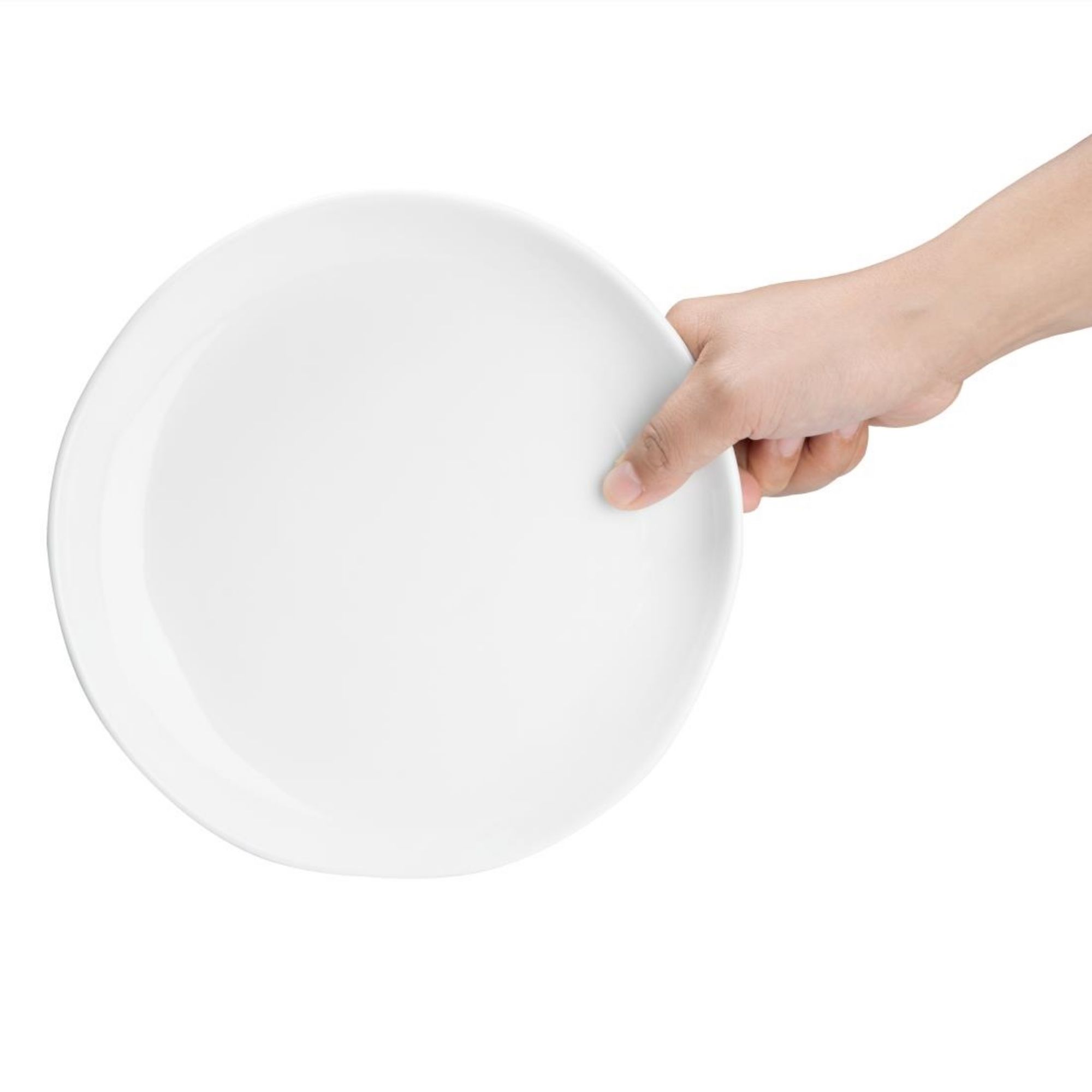 Picture of Olympia Chia Plates White 200mm (6 Pack)
