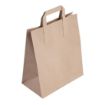 Picture of Fiesta Recyclable Flat Handle Brown Paper Bags Large (250 Pack)