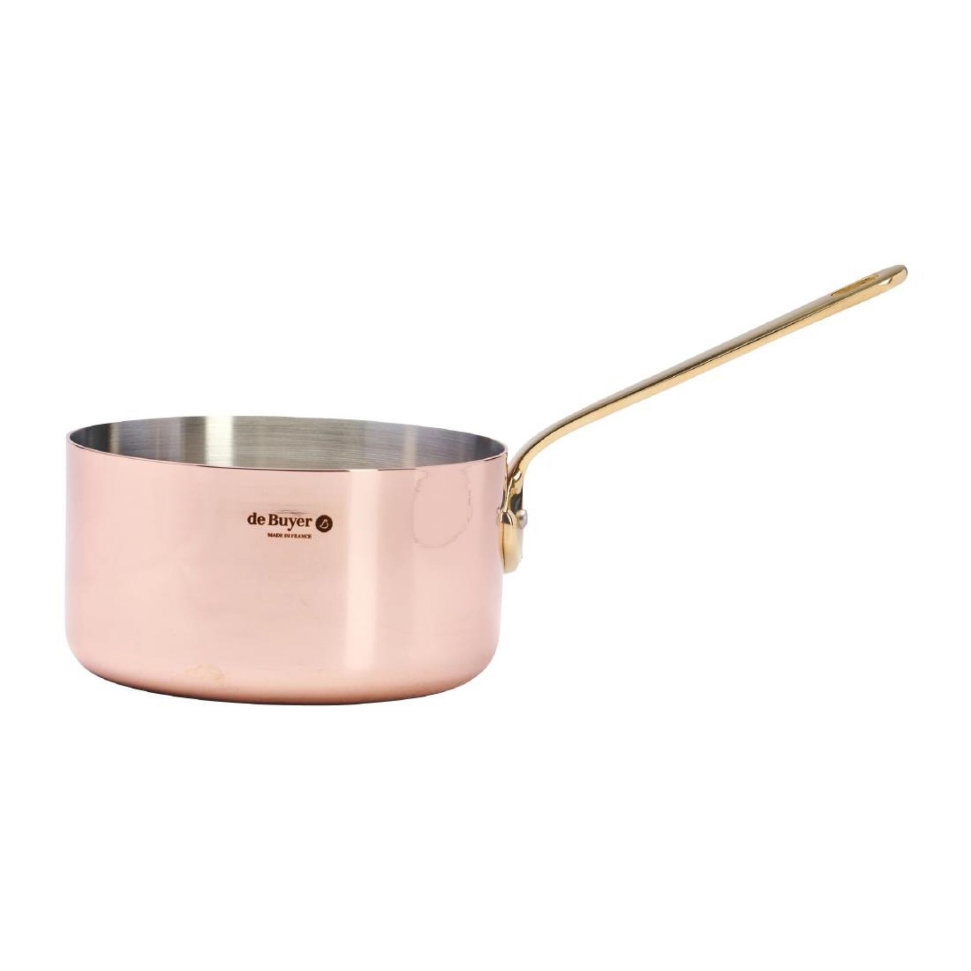 Picture of De Buyer Inocuivre Saucepan with Brass Handle 16cm