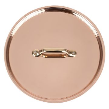 Picture of De Buyer Inocuivre Lid with Brass Handle 20cm