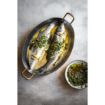Picture of De Buyer Inocuivre Oval Dish with Brass Handles 32cm