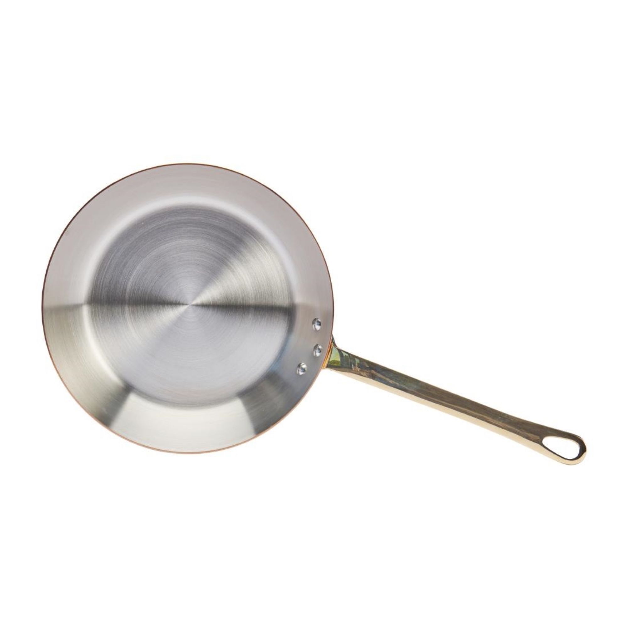 Picture of De Buyer Inocuivre Round Frying Pan with Handle Brass 28cm