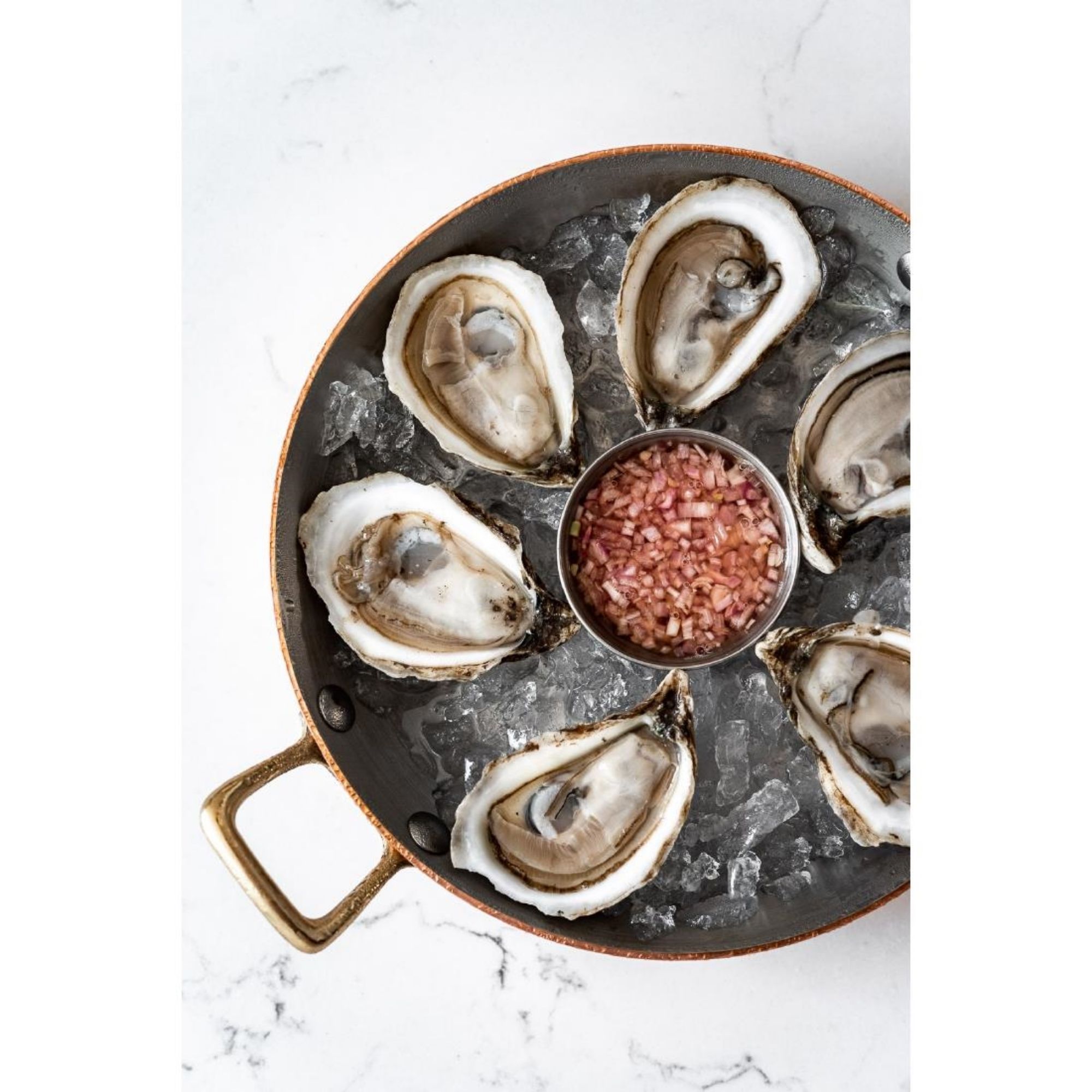 Picture of De Buyer Inocuivre Round Dish with Brass Handles 16cm