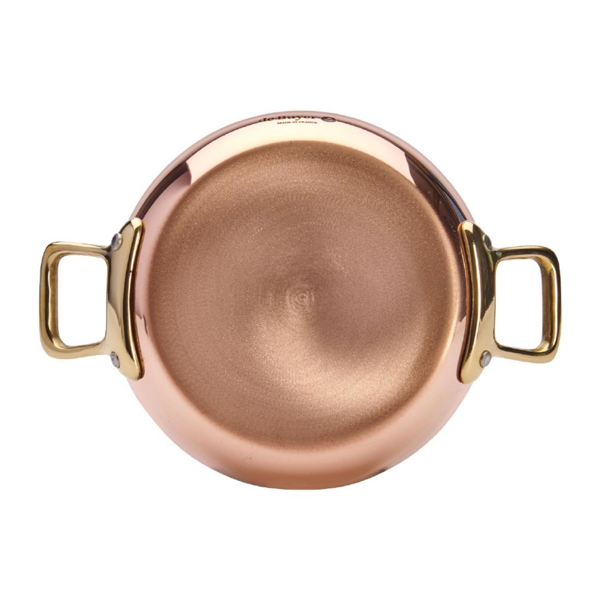 Picture of De Buyer Inocuivre Round Dish with Brass Handles 12cm