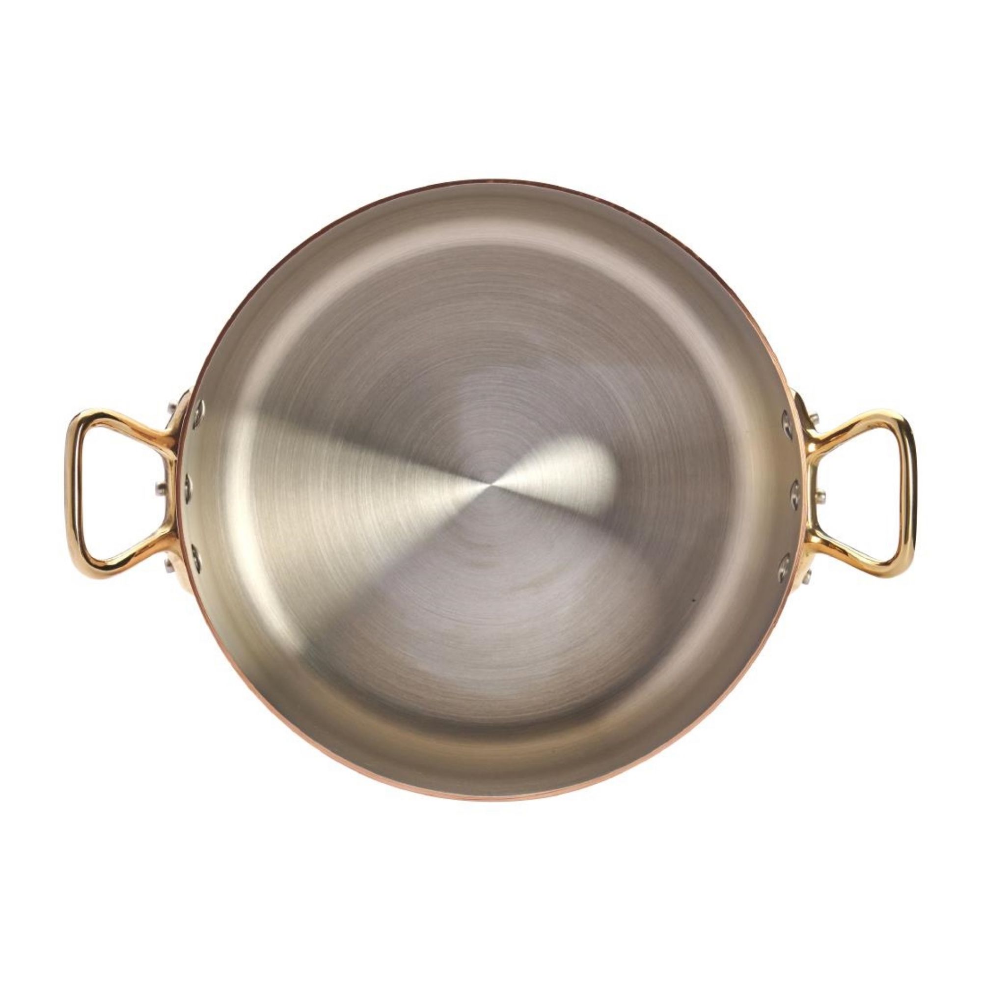 Picture of De Buyer Inocuivre Round Stewpan with Lid Brass 24cm