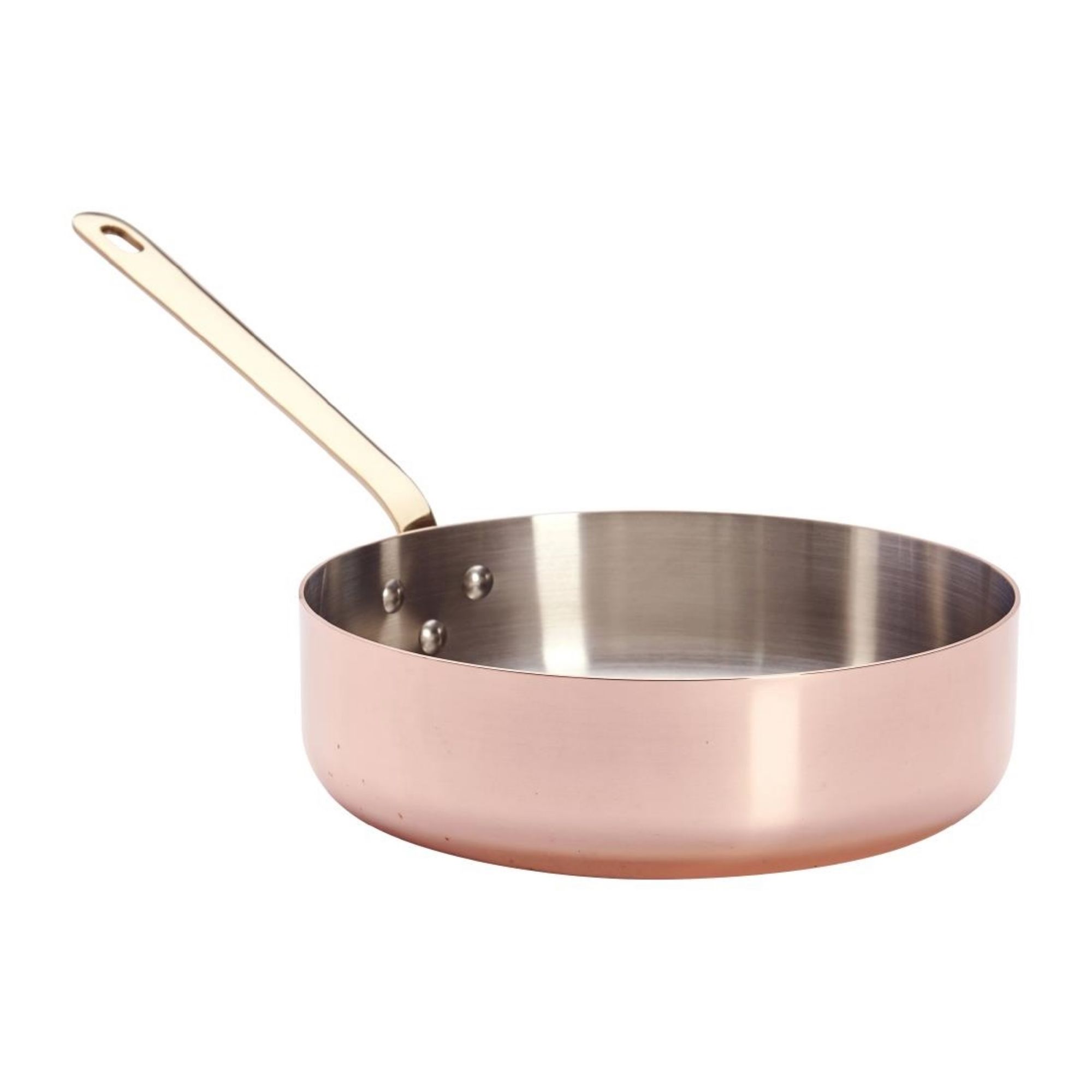 Picture of De Buyer Inocuivre Saute Pan Brass 24cm