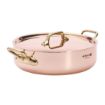 Picture of De Buyer Inocuivre Saute Pan with Lid Brass 24cm