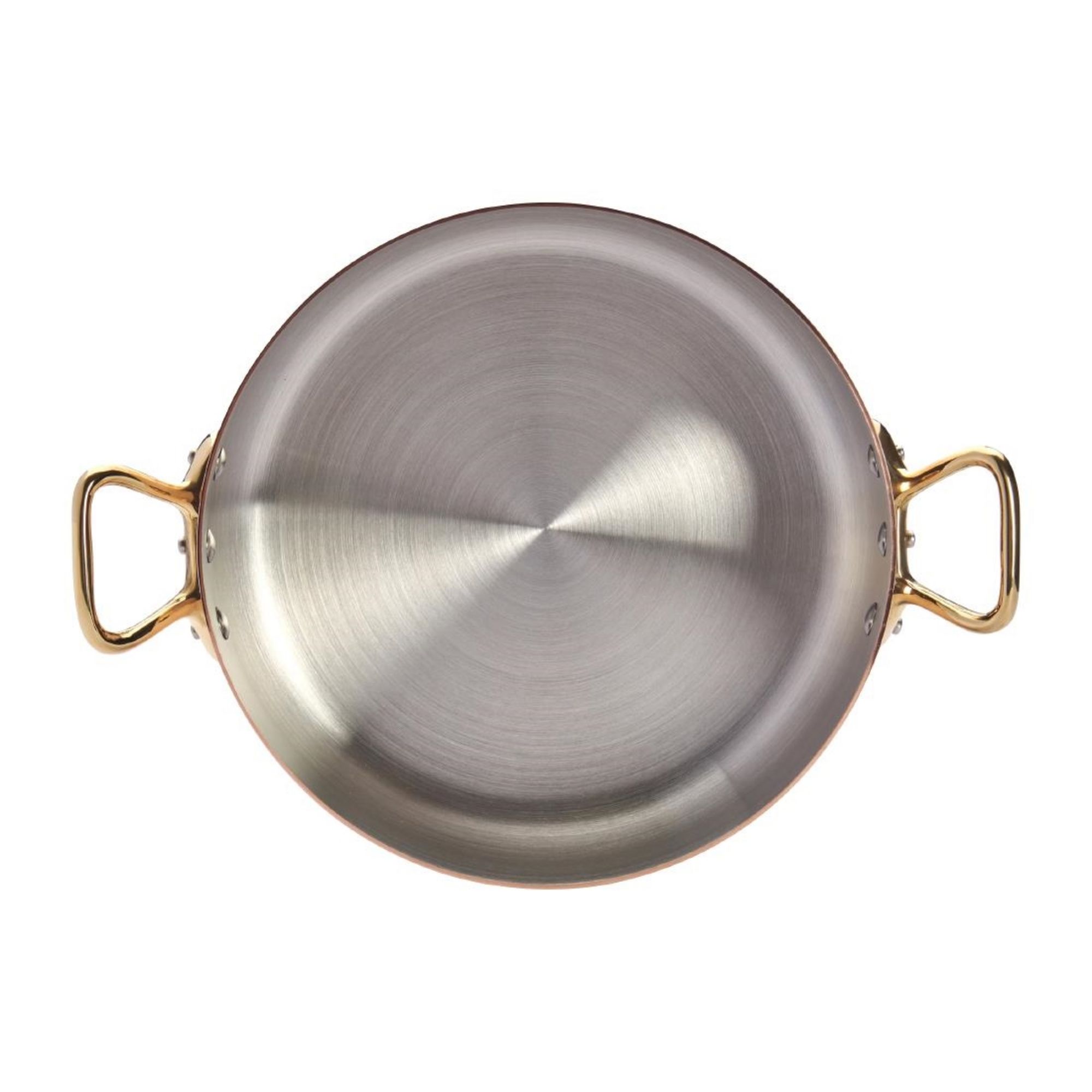 Picture of De Buyer Inocuivre Saute Pan with Lid Brass 24cm