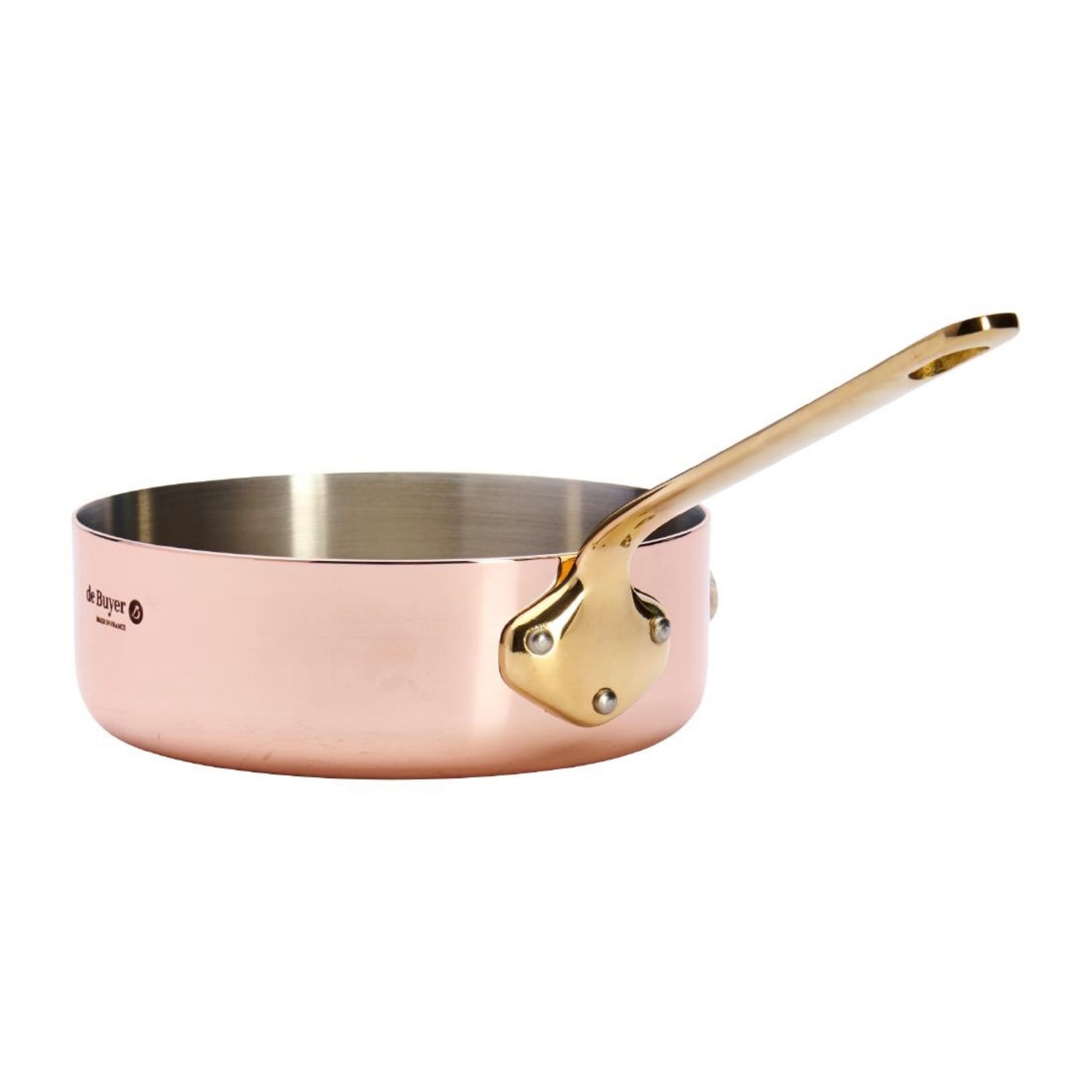 Picture of De Buyer Inocuivre Saute Pan Brass 16cm