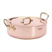 Picture of De Buyer Inocuivre Saute Pan with Lid Brass 28cm