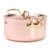 Picture of De Buyer Inocuivre Round Stewpan with Lid Brass 16cm