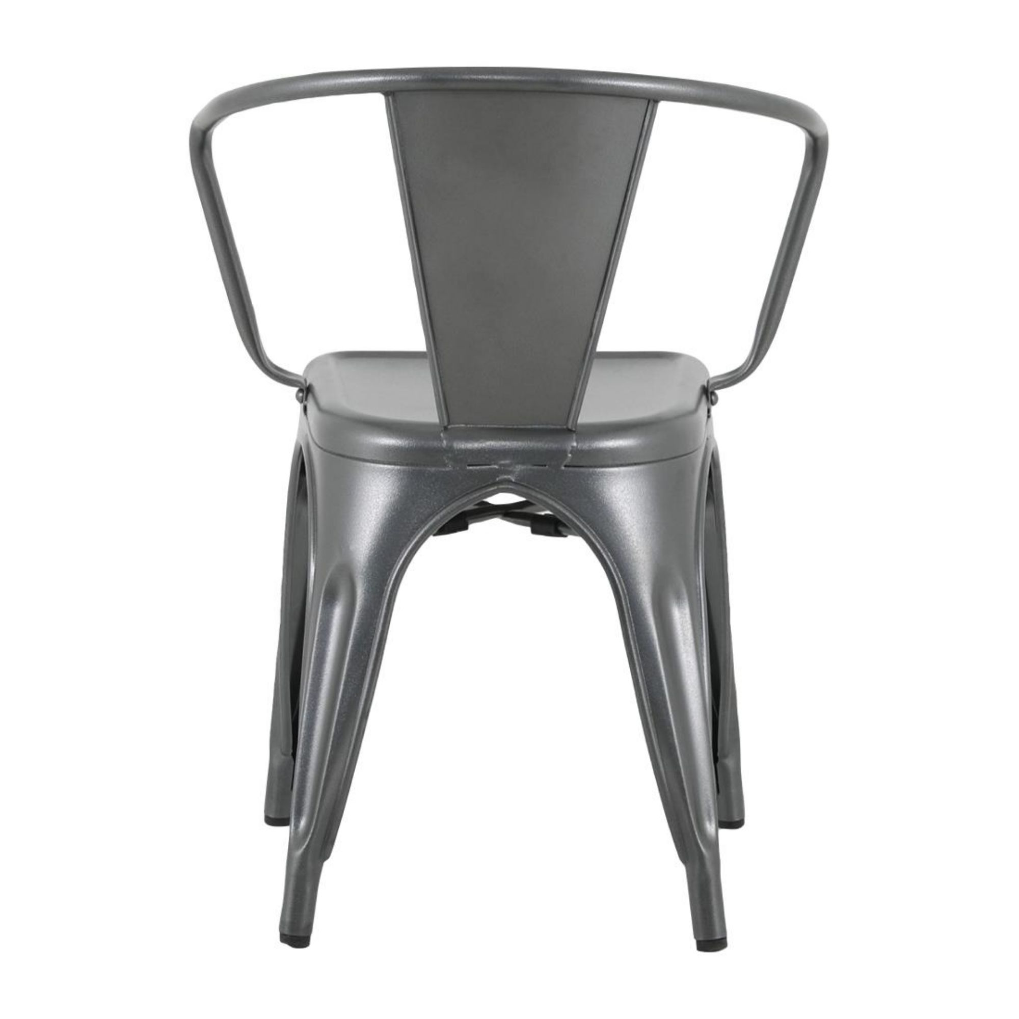 Picture of Bolero Bistro Curve Armchairs Gunmetal (4 Pack)