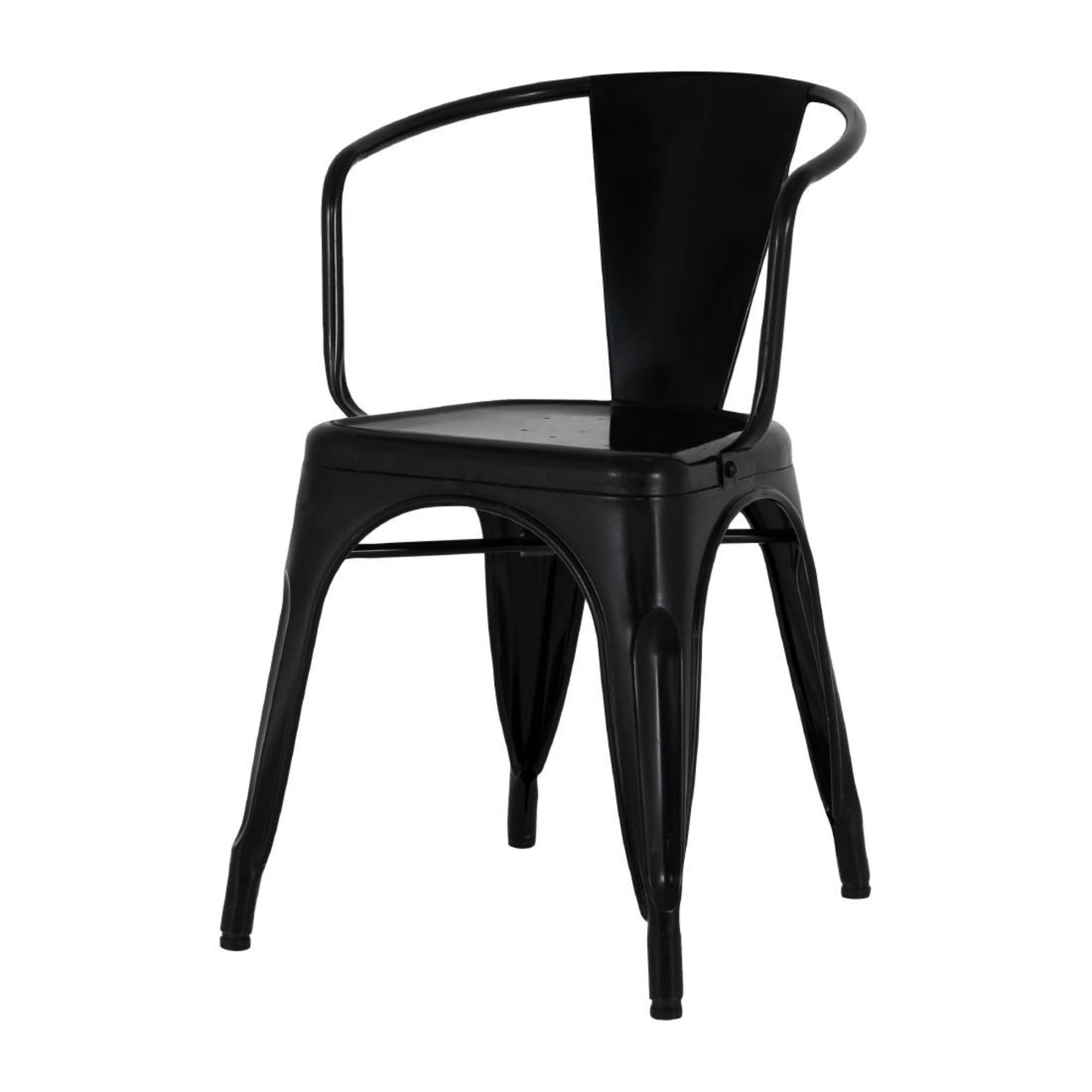 Picture of Bolero Bistro Curve Armchairs Black (4 Pack)