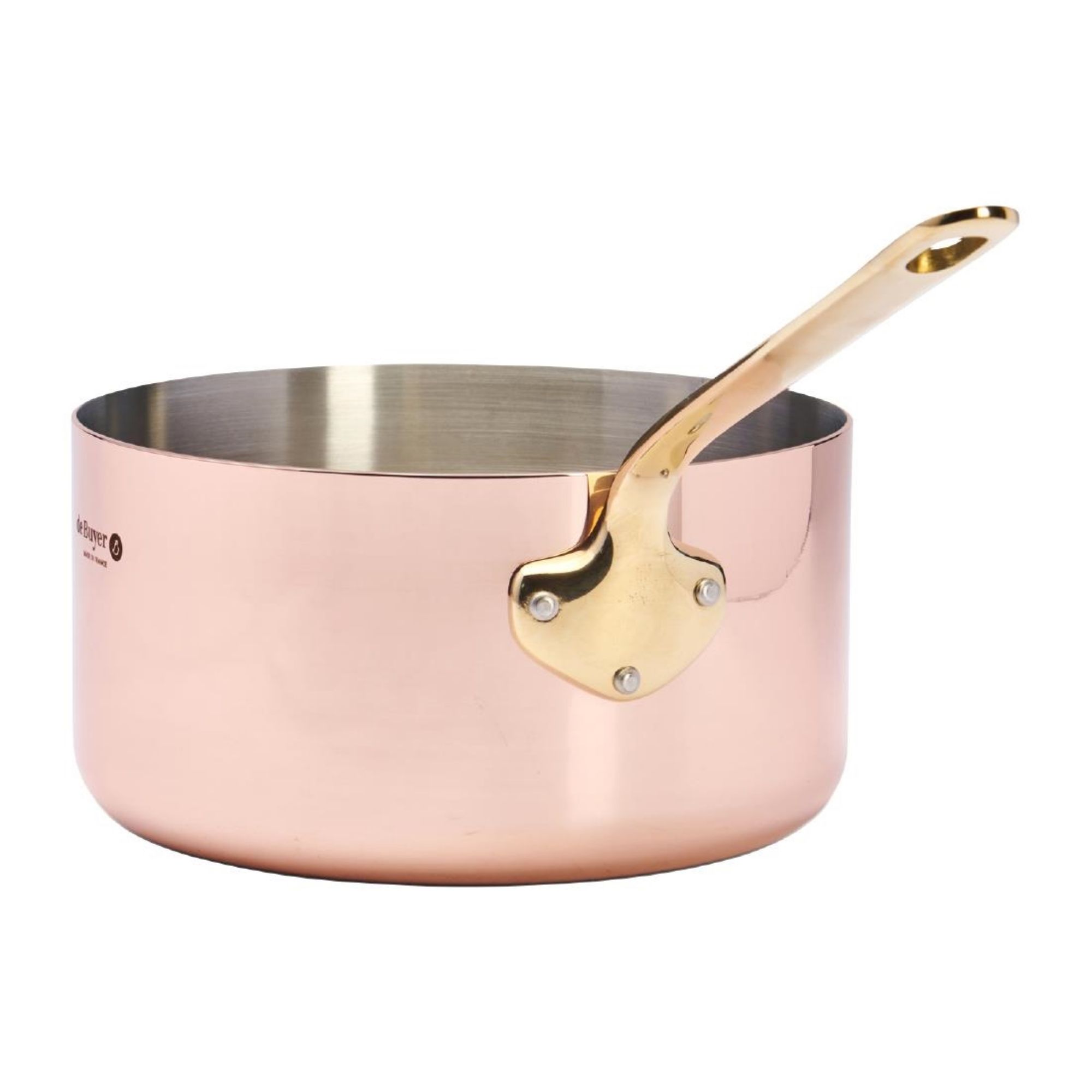 Picture of De Buyer Inocuivre Saucepan with Brass Handle 20cm